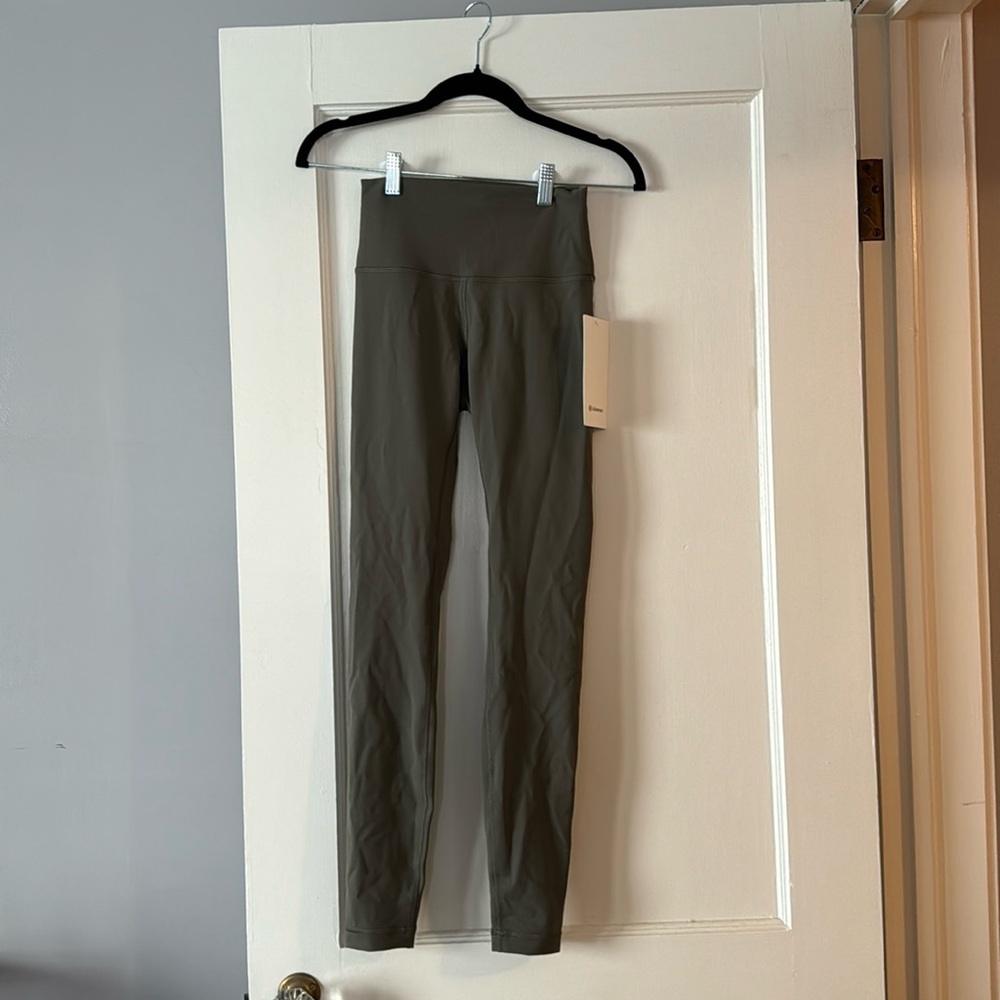 NWT Lululemon Wunder Train Tight 28” Size 4 Color Sage Green